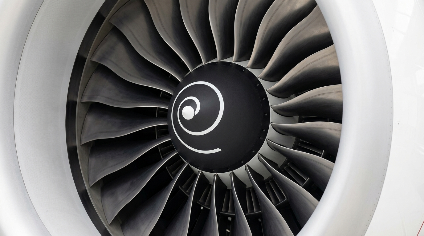 Commercial aerospace jet aircraft turbofan engine with precision-machined titanium fan blades